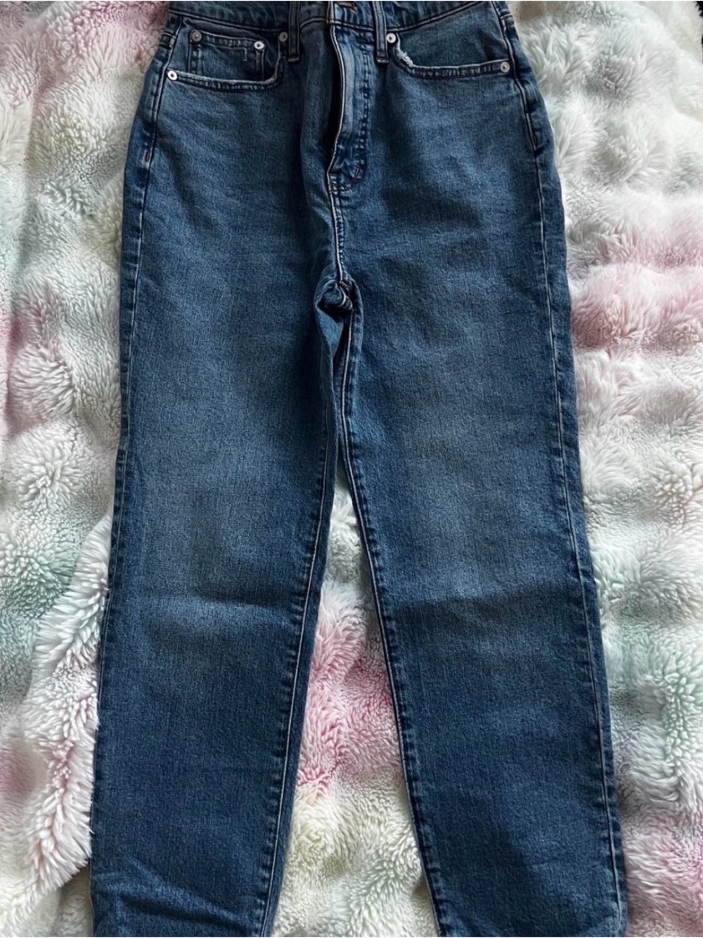 Madewell Blue The Momjean Jeans W25